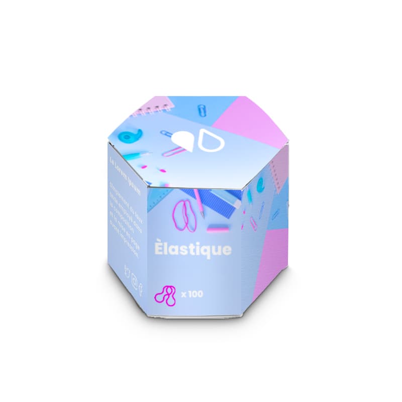 300.00000 Boîtes En Carton Forme Hexagonale 2.6 x 4.5 x 15 cm - Easyflyer